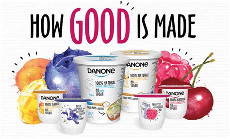 Danone Yogurt: Fruit Filled and Natural and No Added Sugar!