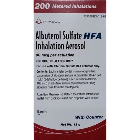 Albuterol Sulfate HFA 90 mcg, Inhaler | Allivet