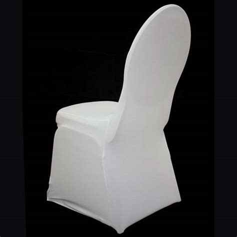 White Stretch Standard Conference Chair Cover – The Tablecloth Hiring ...