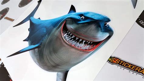 Bruce the Shark Printed Sticker – The Art of Stickers – Australia