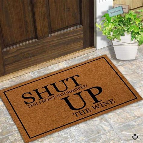 Doormat Entrance Floor Mat Funny Doormat Shut The Front Door & Open Up ...