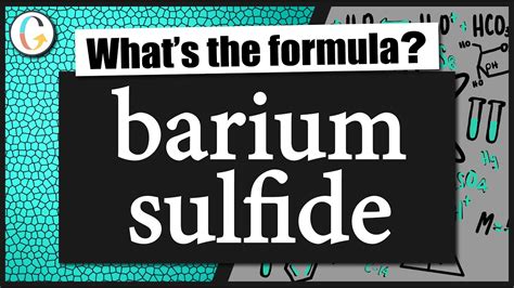 How to write the formula for barium sulfide - YouTube