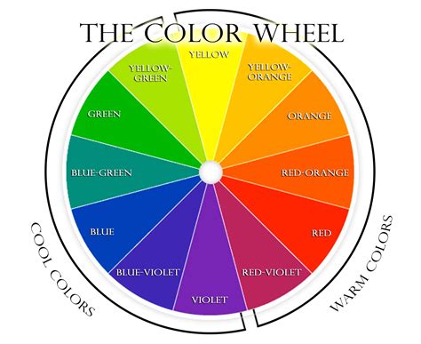 Cool & Warm Color Wheel | Color wheel, Color theory, Color