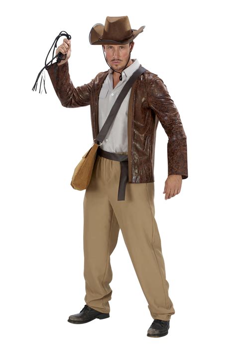 Indiana Jones Inspired Jungle Hunter Adult Costume | Extra Large ...