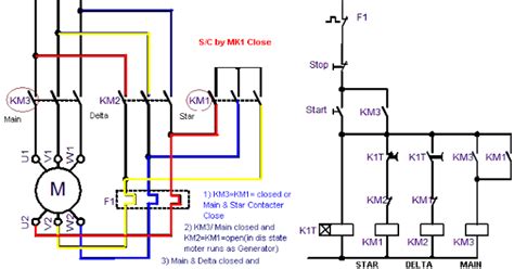 Star Delta Control Circuit Diagram