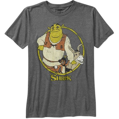 Shrek - Dreamworks Shrek Men's Short Sleeve Graphic Tee - Walmart.com ...