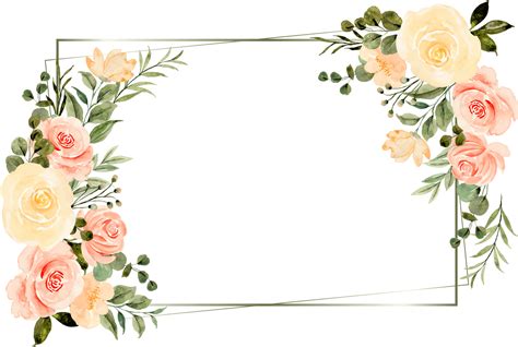 Floral Vector Png Free Vector Clipart Flower Bord - buickcafe.com