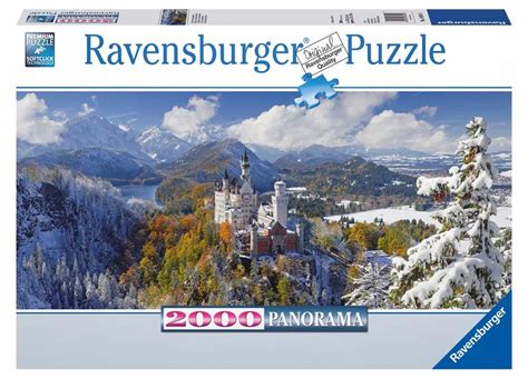 Amazon.com: Neuschwanstein Castle 2000 PiecePanorama XXL Puzzle: Toys ...