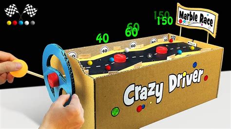 Amazing Marble Race, How to Make Crazy Driver Game from Cardboard ...