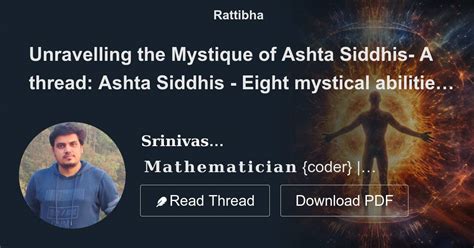 Unravelling the Mystique of Ashta Siddhis- A thread: Ashta Siddhis ...