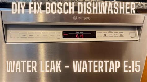 How to Fix Bosch Dishwasher Error Code E15 - Gadgetswright