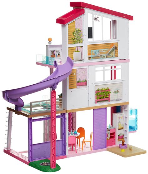 Barbie Dreamhouse Dollhouse with Pool, Slide and Elevator: Buy Online ...