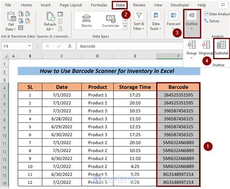 How to Use a Barcode Scanner for Inventory Counts in Excel