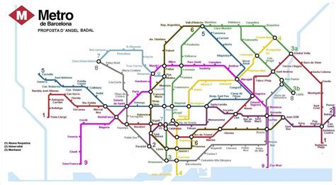 Barcelona metro system map - Map of barcelona metro system (Catalonia ...