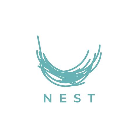 nest logo design. vector illustration. 21861135 Vector Art at Vecteezy