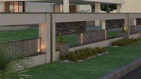 Home Design House Front Wall Design, Fence Wall Design, Exterior Wall ...