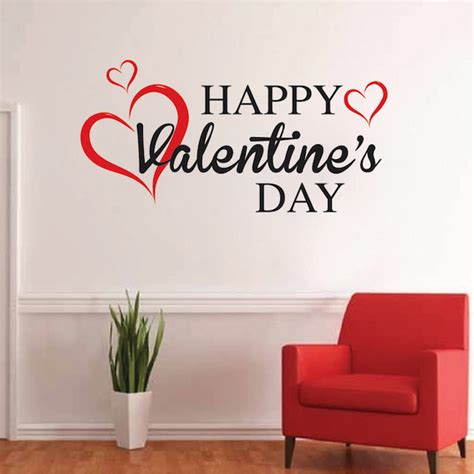 Happy Valentine's Wall Decal - Trendy Wall Designs