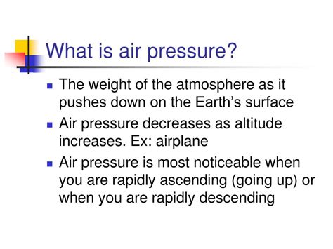 PPT - Air Pressure PowerPoint Presentation, free download - ID:5368729