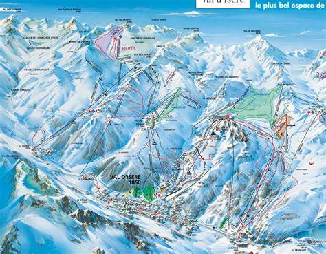 Val D Isere Ski Map - Terminal Map