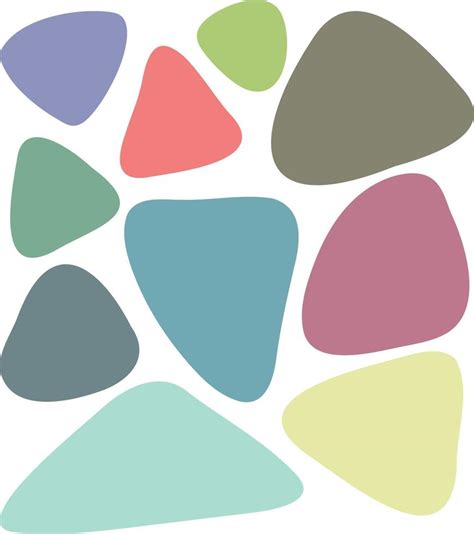 abstract random triangle shape. Organic Shapes Collage Template empty ...