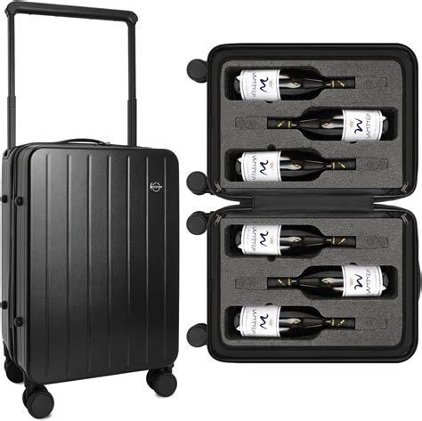 Amazon.com | WITSTEP Wine Luggage for Airplane Travel, 22" Wine ...