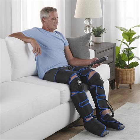 The Rejuvenating Heated Compression Leg Wraps - Hammacher Schlemmer