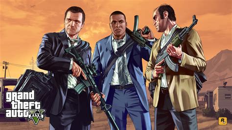 Grand Theft Auto 5 poster, Grand Theft Auto V, Rockstar Games, video ...