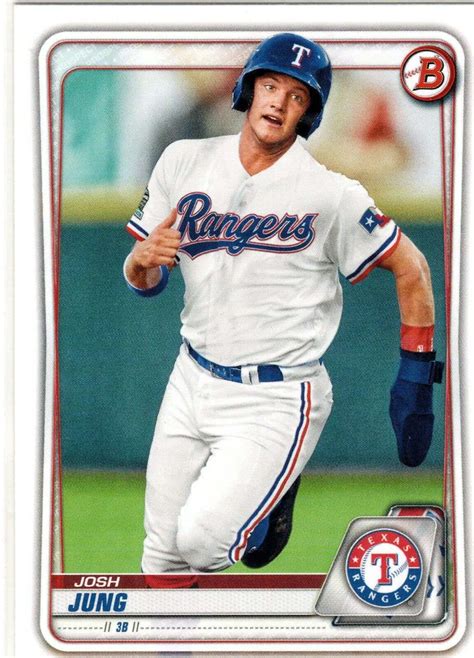 MLB Texas Rangers 2020 Bowman Draft Single Card Josh Jung BD-197 Rookie ...