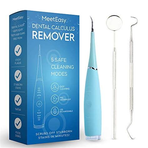 Electric Sonic Dental Calculus Plaque Remover Tool Kit - Tooth Scraper ...