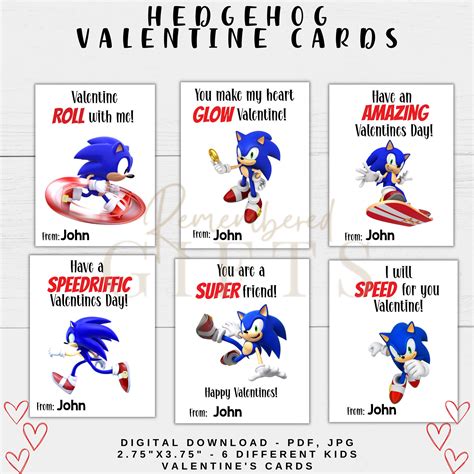 Hedgehog Valentine Cards Valentine Card Valentine's Day Cards Valentine ...