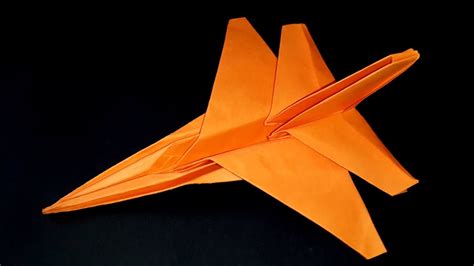 How to make a paper fighter aircraft F-16 Origami Tutorial-Best paper ...