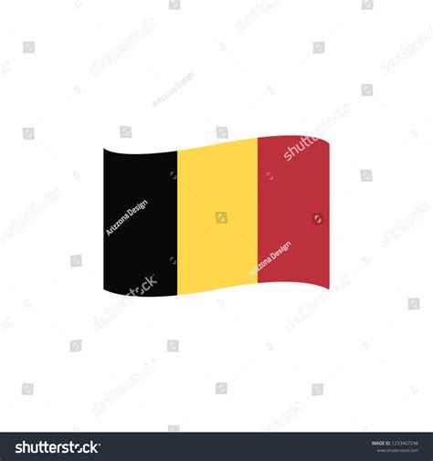 Belgium Flag Design Emoji Vector Stock Vector (Royalty Free) 1233407248 ...