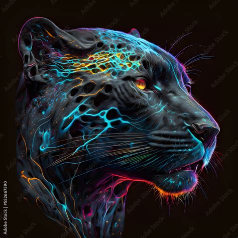 Black Jaguar Abstract Wallpapers Stock Illustration | Adobe Stock