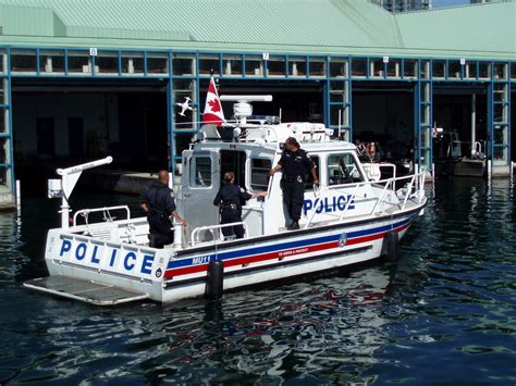 Police boat on patrol in Toronto's harbour Police Box, Police Station ...