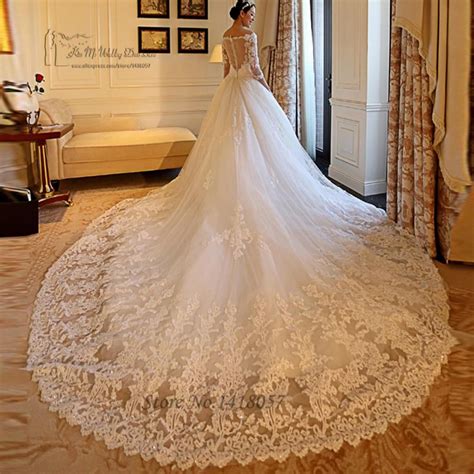 38 Beautiful Princess Wedding Dresses with Long Trains | Wedding dress ...