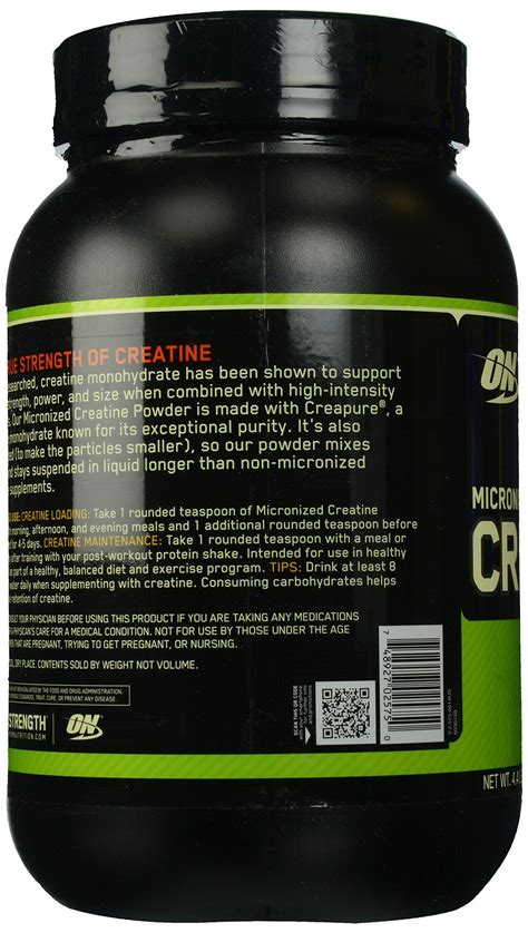 Optimum Nutrition Micronized Creatine Powder Unflavored