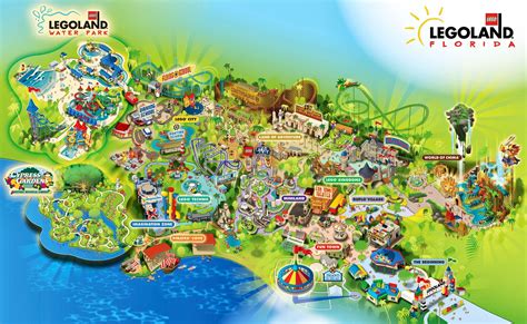 Map Legoland Florida | Legoland florida, Legoland florida map, Legoland