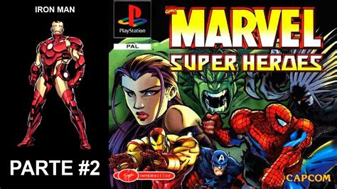 [PS1] - Marvel Super Heroes - [Parte 2] - Arcade Mode - [Iron Man ...