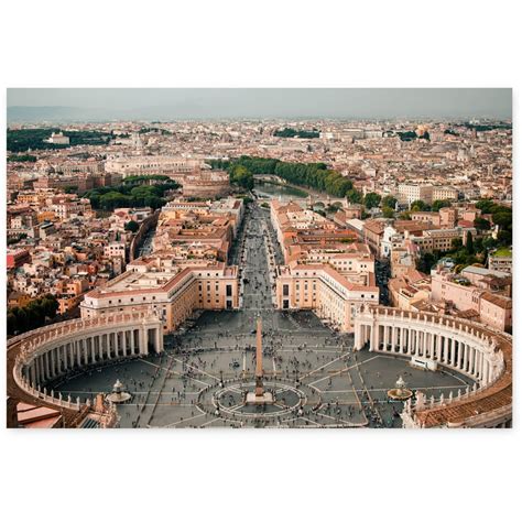 Awkward Styles Vatican City View Poster Wall Art Italian Cityscape Rome ...