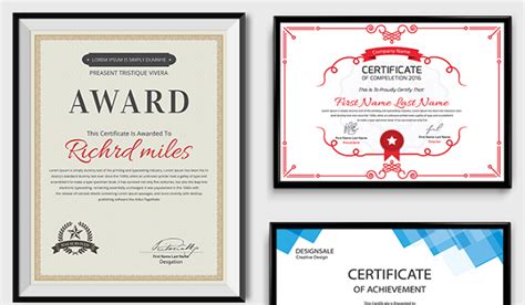 Certificate Design Template Collection