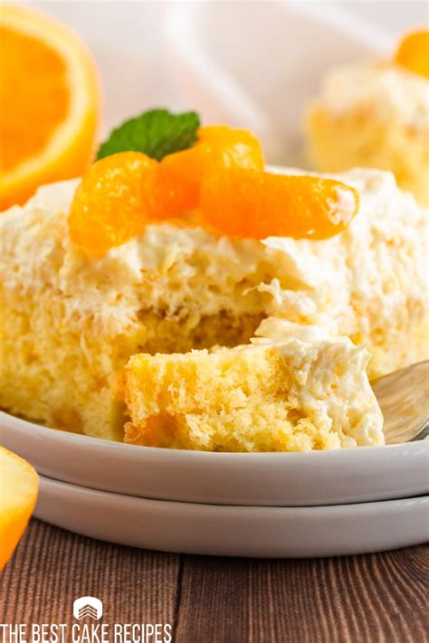 Mandarin Orange Cake Recipe with Pineapple Whipped Frosting