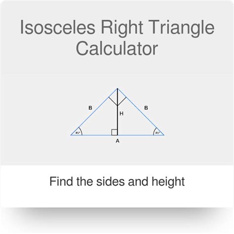 Right Isosceles Triangle Area