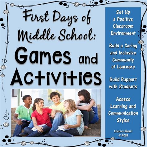 CLASSROOM MANAGEMENT: First Days of Middle School Games and Activities ...