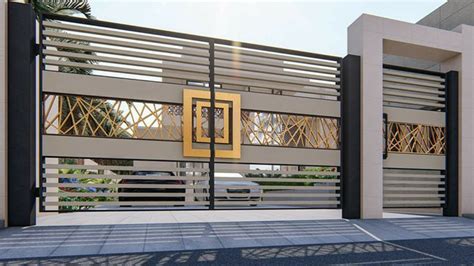 Compound Wall Sliding Gate Designs Photos - Design Talk