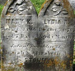 Lydia R. Stoner (1870-1870) – Find a Grave-äreminne