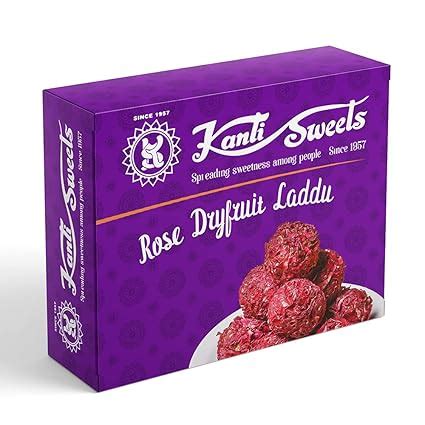 Kanti Sweets Rose Dryfruit Laddu, Made with Rose Petals, Sugar ...