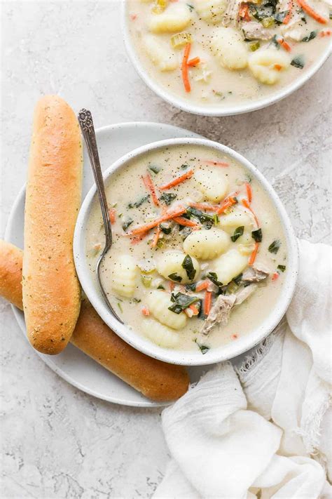 Olive Garden Chicken Gnocchi Soup - Fit Foodie Finds