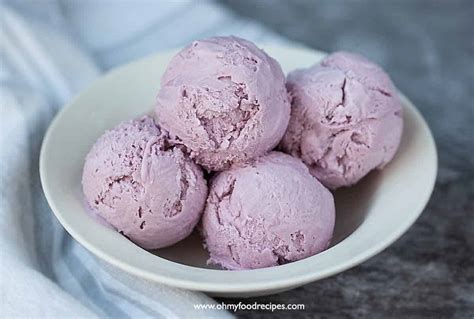 Taro Ice Cream Recipe (香芋雪糕) - Oh My Food Recipes