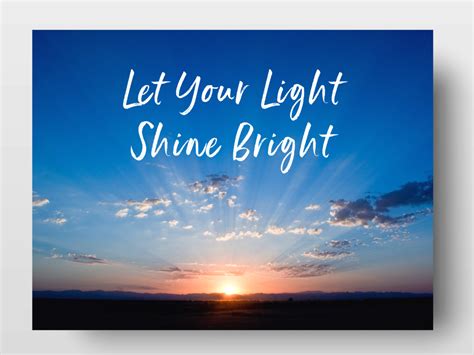 How To Let Your Light Really Shine - Evangelical Reformed United Church ...