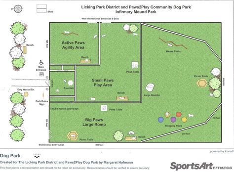 Park Layout - Paws2Play Community Dog Park | Dog park design, Indoor ...